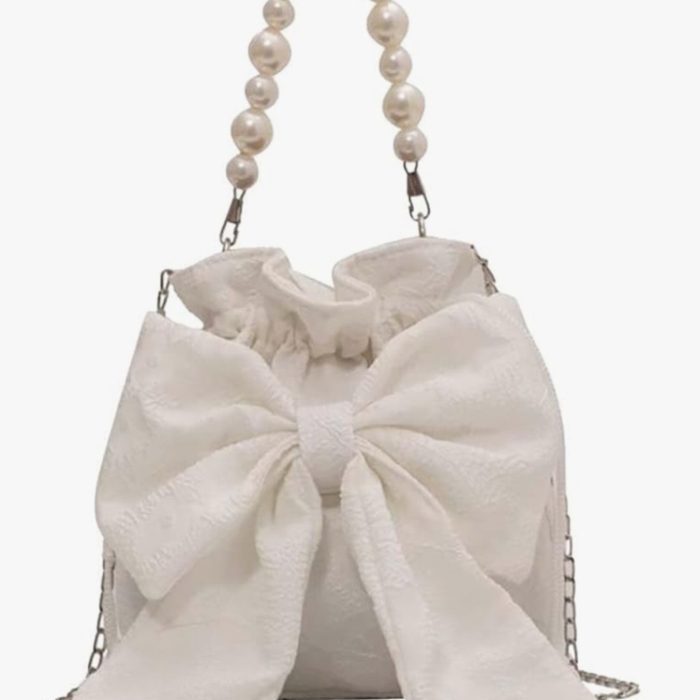 Elegant White Bow Handbag Lolita Inspired